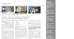 Desktop Screenshot of parkett.com
