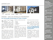 Tablet Screenshot of parkett.com